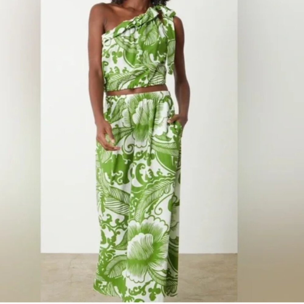 NWT Velvet by Graham and Spencer NWT Sz XL Juliana Skirt and Top in Green Floral - Picture 16 of 16